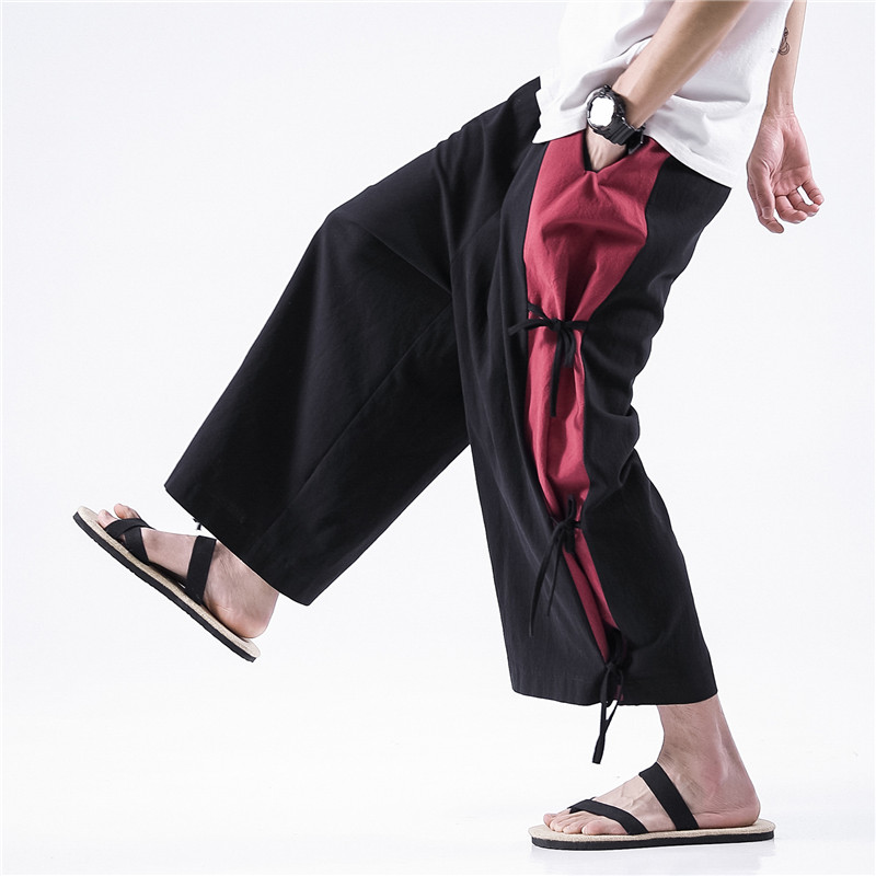 秋の新作、ゆったりとしたサイズのメンズパンツ。5XL、6XL - Linen Pant Wide のレビューと価格