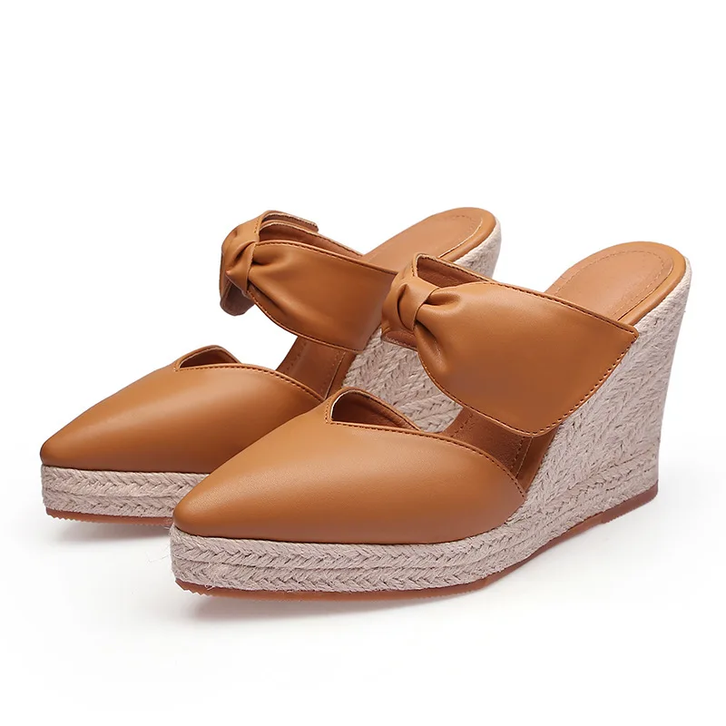 女性のハイヒールサンダル エスパドリーユ ウェッジヒール ポ - Wedge Espadrille Women のレビューと価格