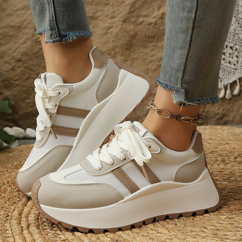通気性メッシュ素材のスポーティカジュアルなレディース身長アッ - Wedge Espadrille Women のレビューと価格