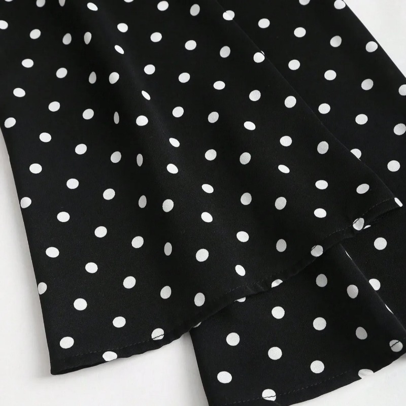 女性用フレンチレトロポルカドットオフショルダーブラウス、スモ - Blouse Off Shoulder のレビューと価格